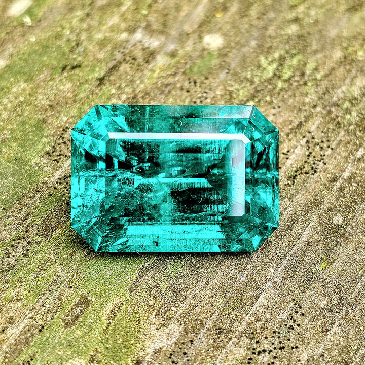 Colombian Color Green Lab Emerald, Emerald Cut,  31.35 Carats
