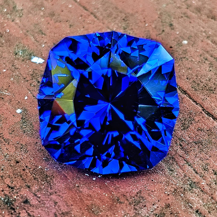 Djeva Fire Blue Lab Spinel, House Of Sylas Cushion Cut, 25 Carats