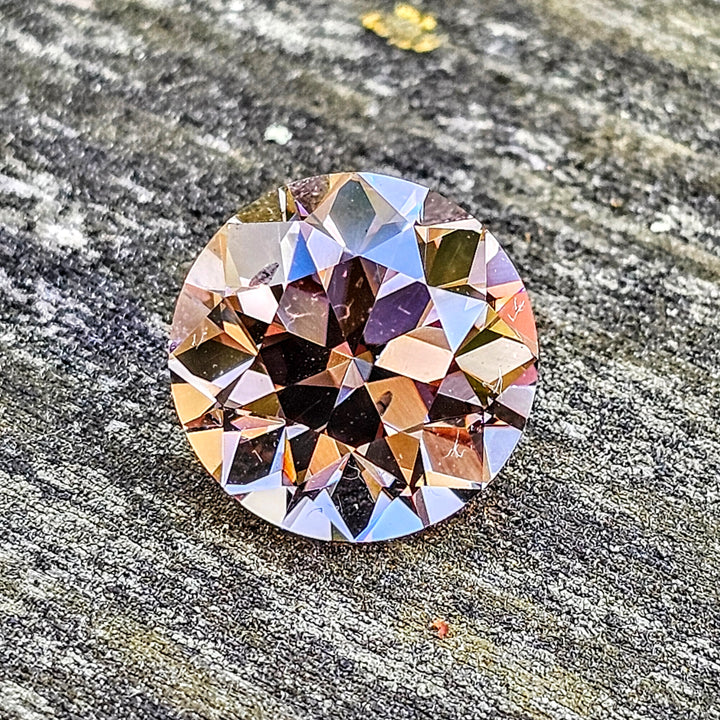 Purple Neodymium+ YAG, Traditional Round Brilliant Cut, 9.08 Carats