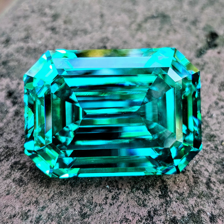 Teal "Paraiba" YAG, Emerald Cut, 362 Carats