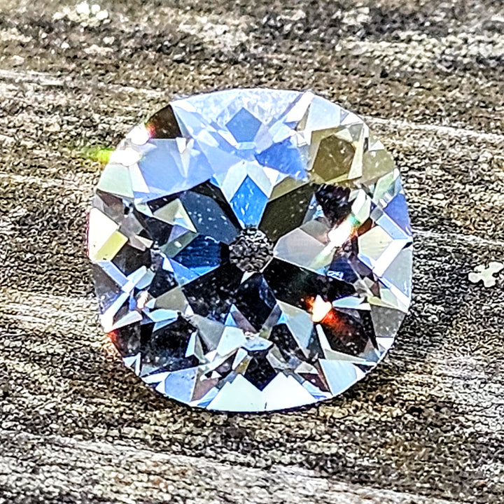 Aqua Blue Lab Sapphire, Antique Cushion Cut, 4.45 Carats