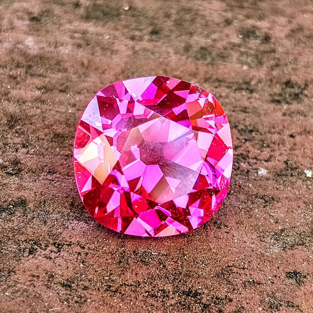 Jedi Color Czochralski Lab Spinel, Antique Cushion Cut, 9.24 Carats