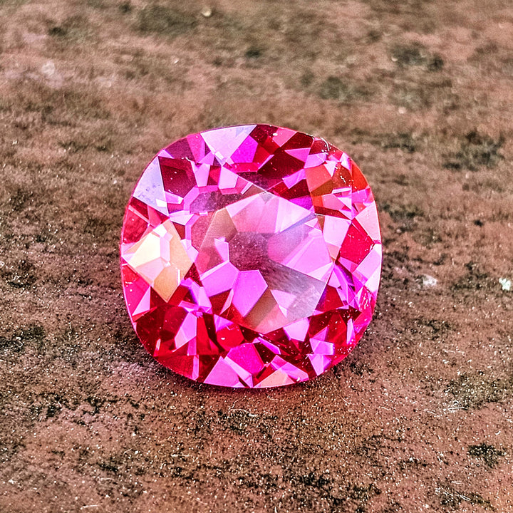 Jedi Color Czochralski Lab Spinel, Antique Cushion Cut, 9.24 Carats