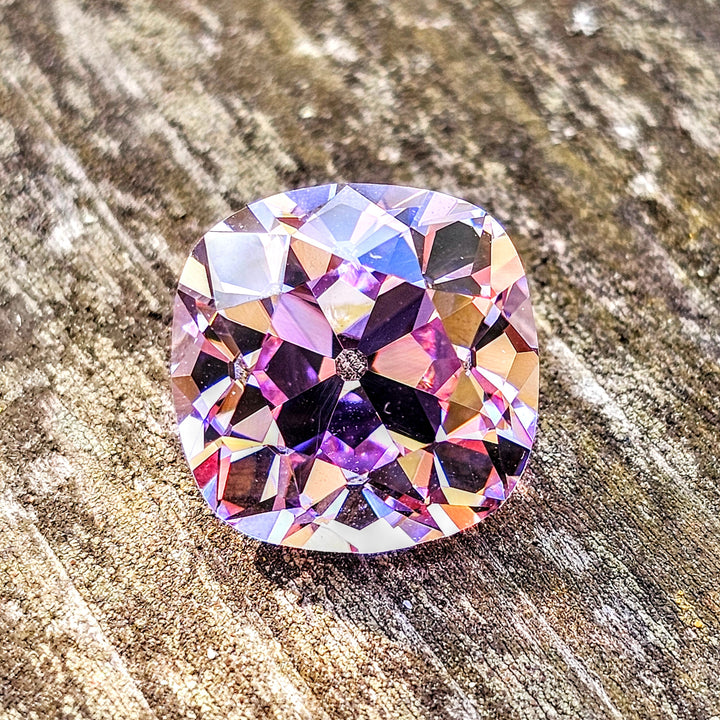 Purple Neodymium YAG, Antique Cushion Cut, 19.36 Carats