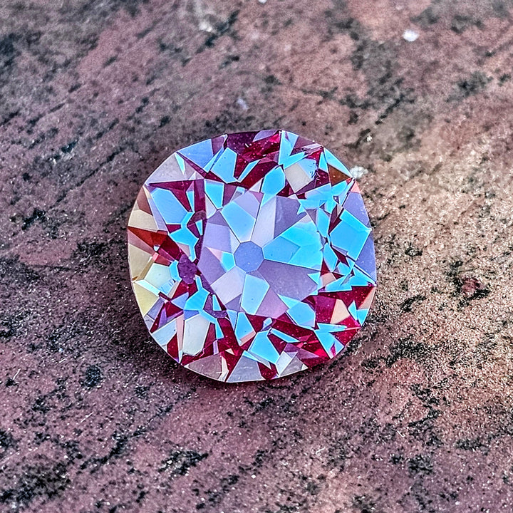 Repurposed Laser Alexandrite, Antique Cushion Cut, 7.66 Carats