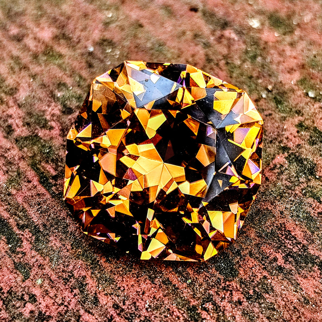 Tangerine Laser Garnet, House Of Sylas Cushion Cut, 64.2 Carats