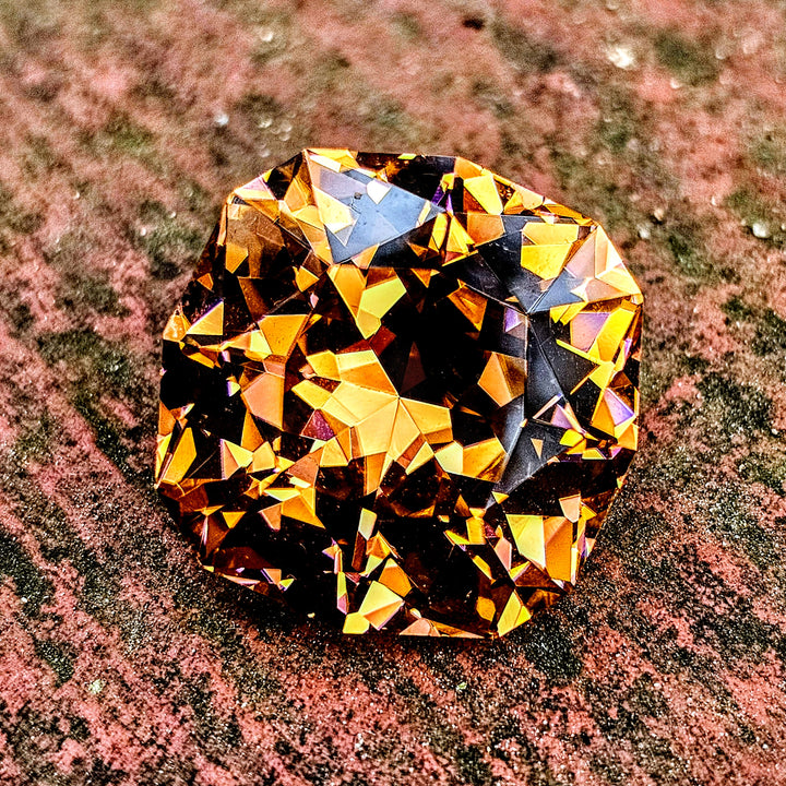 Tangerine Laser Garnet, House Of Sylas Cushion Cut, 64.2 Carats