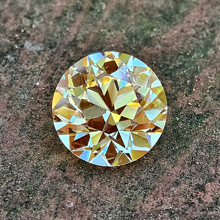 Experimental Samarium YAG, Traditional Round Brilliant Cut, 14.71 Carats
