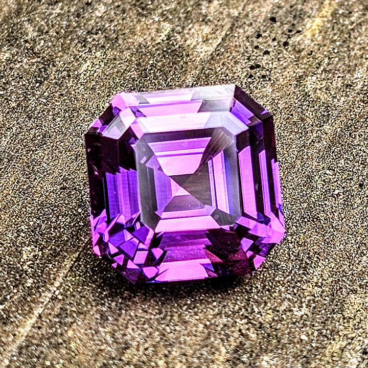 Purple Lab Sapphire, Asscher Cut, 8.24 Carats