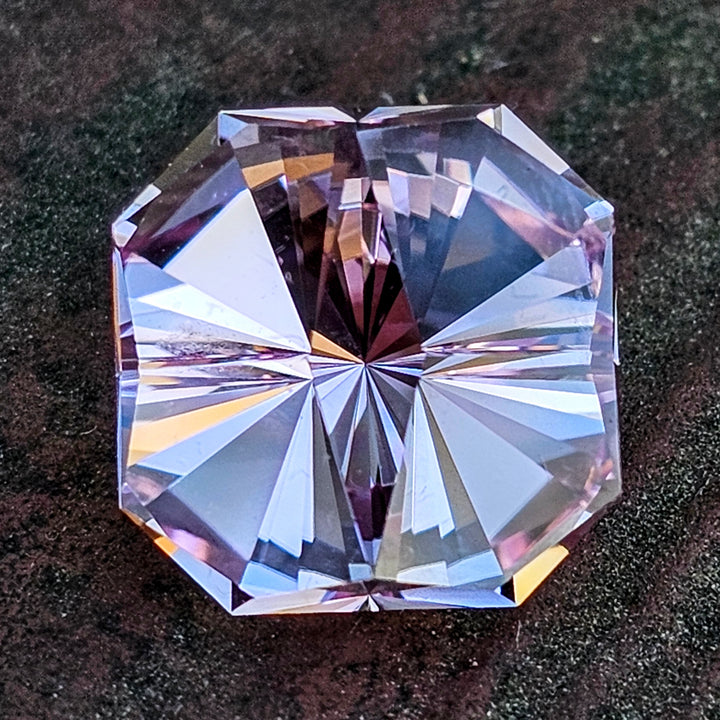 Lilac Purple Czochralski Lab Sapphire, Tessellation Cut, 11.10 Carats