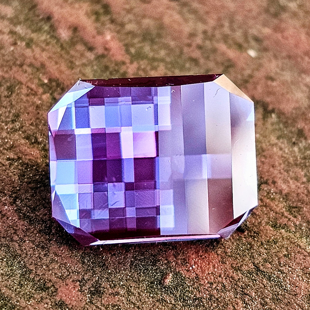 Czochralski Alexandrite, Pixel Rectangle Cut, 5.78 Carats