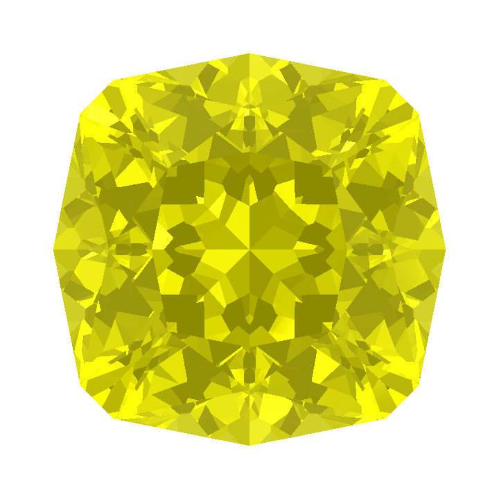 Custom "ULTRA" Glow In the Dark Lab Garnet House Of Sylas Cushion Gem