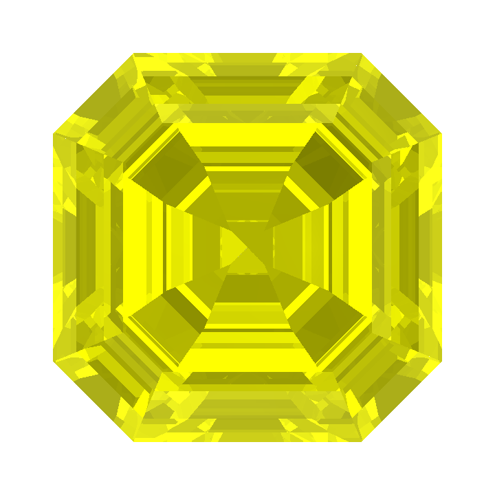 Custom "ULTRA" Glow In the Dark Lab Garnet Asscher Gem