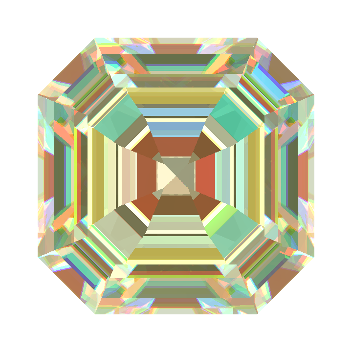 Custom 🦄🌈🪄 Rutile Asscher Gem