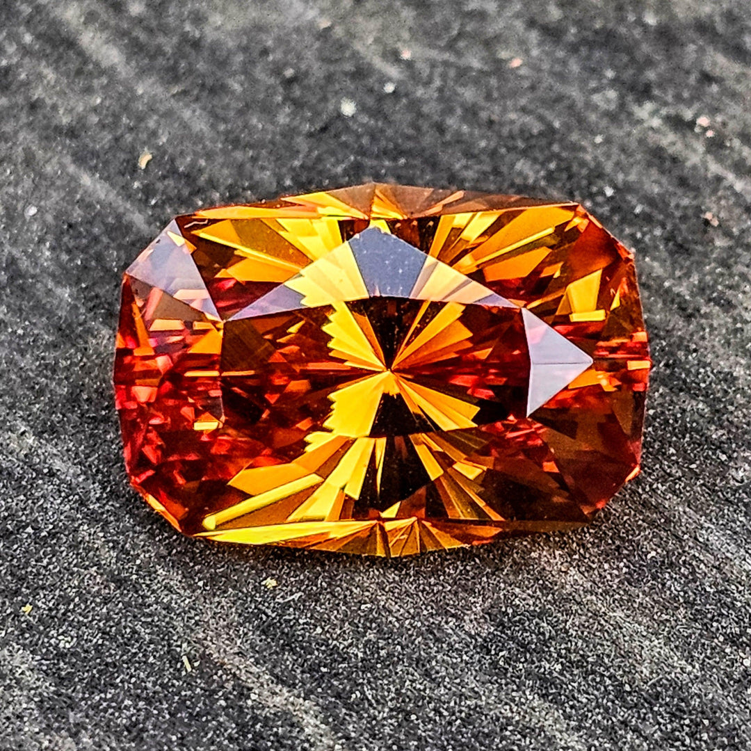 Citrine Color Lab Sapphire, House Of Sylas Long Cushion Cut, 15.55 Carats - DJEVA