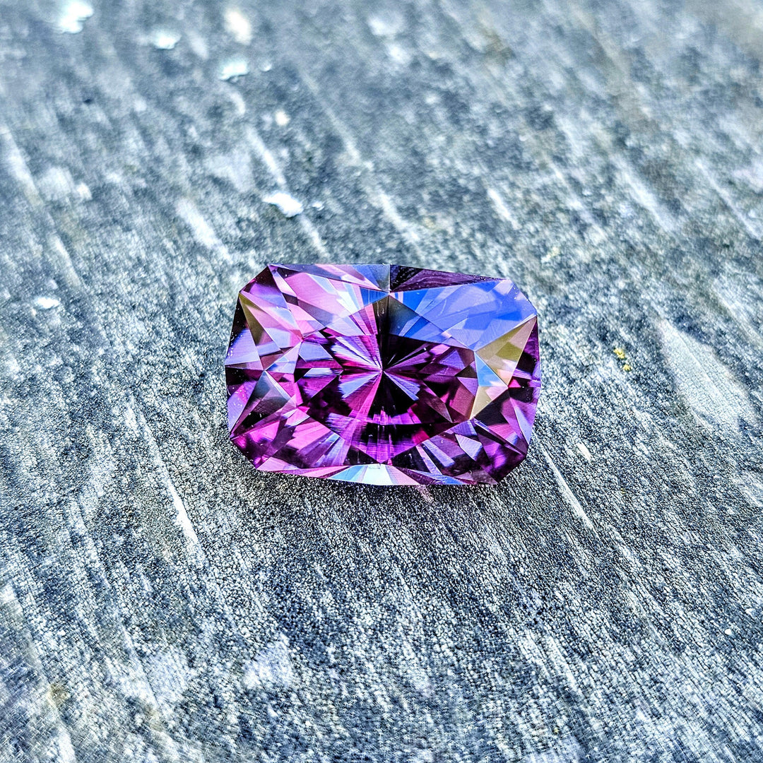 Djeva Color Change Lab Sapphire, House Of Sylas Long Cushion Cut, 26.05 Carats - DJEVA