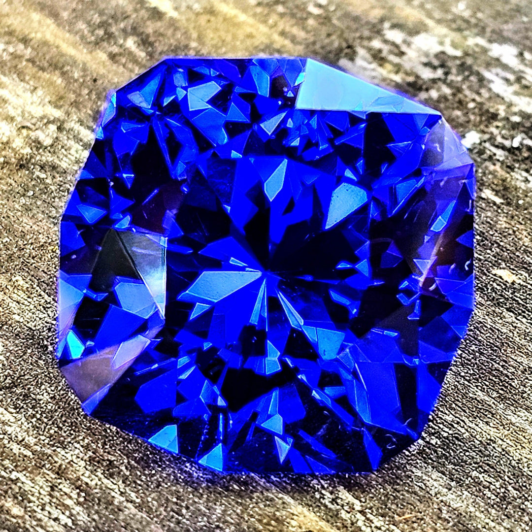 Djeva Fire Blue Lab Spinel, House Of Sylas Cushion Cut, 33.2 Carats - DJEVA