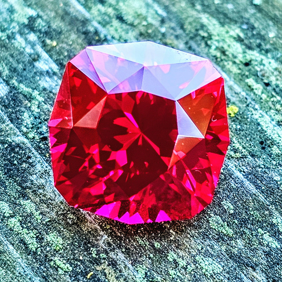Fire Red Kyropoulos Ruby, House Of Sylas Cushion Cut, 12.35 Carats - DJEVA