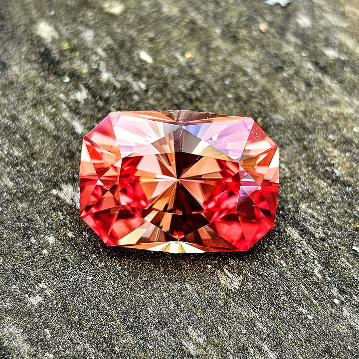 Light Orange Padparadscha Lab Sapphire, House Of Sylas Long Cushion Cut, 22.35 Carats - DJEVA