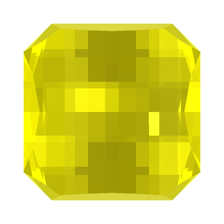 Custom "ULTRA" Glow In the Dark Lab Garnet Pixel Square Gem