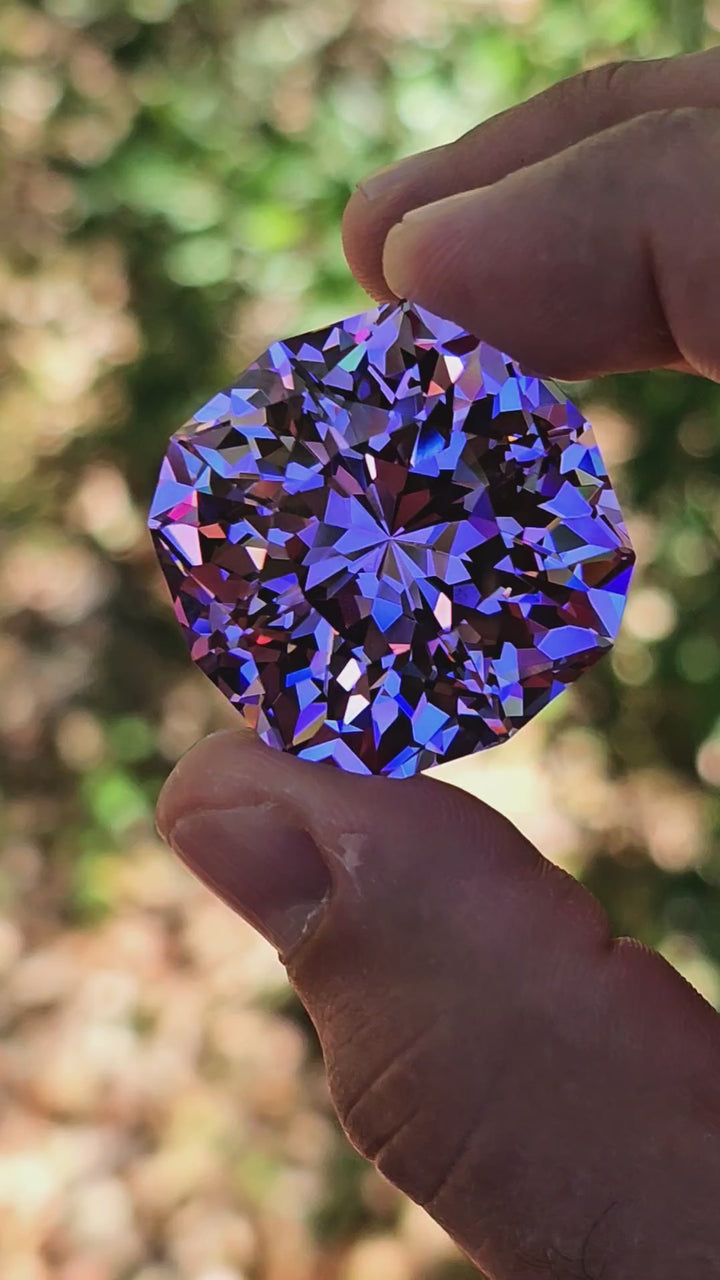 Purple Neodymium YAG, House Of Sylas Cushion Cut, 176.5 Carats