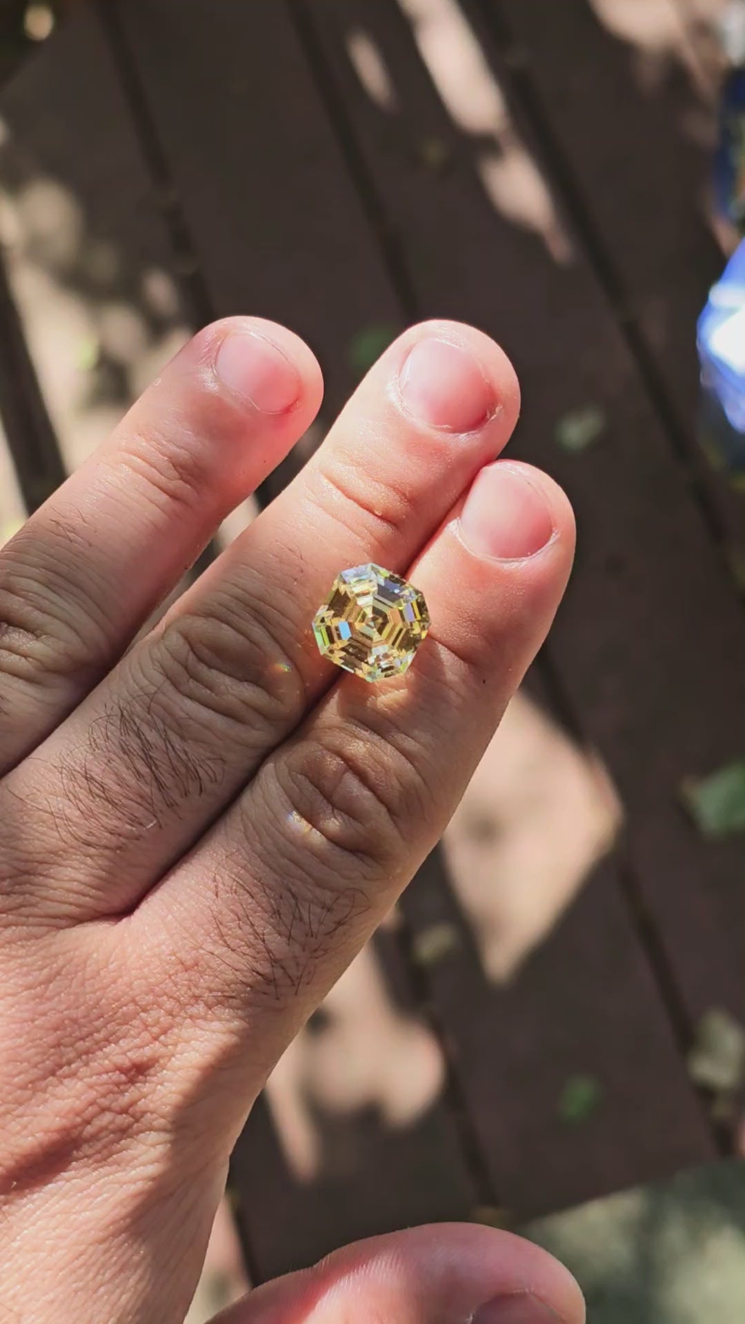 Experimental Samarium YAG, Asscher Cut, 13.9 Carats