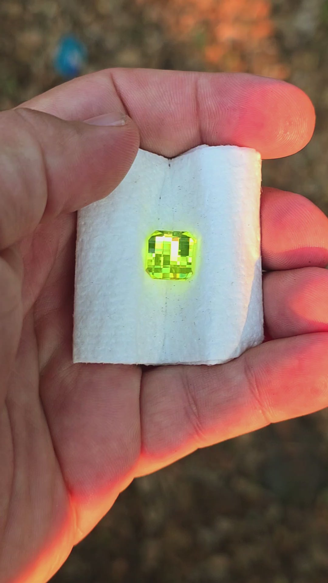 Cerium Doped YAG, Pixel Square Cut, 8.44 Carats