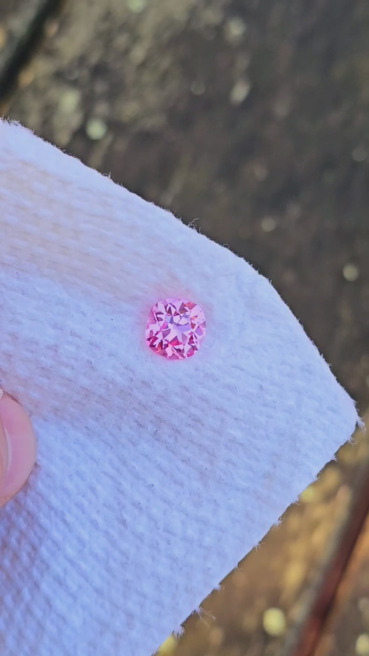 Star Wars Pink Laser Ruby, Antique Cushion Cut, 4.14 Carats