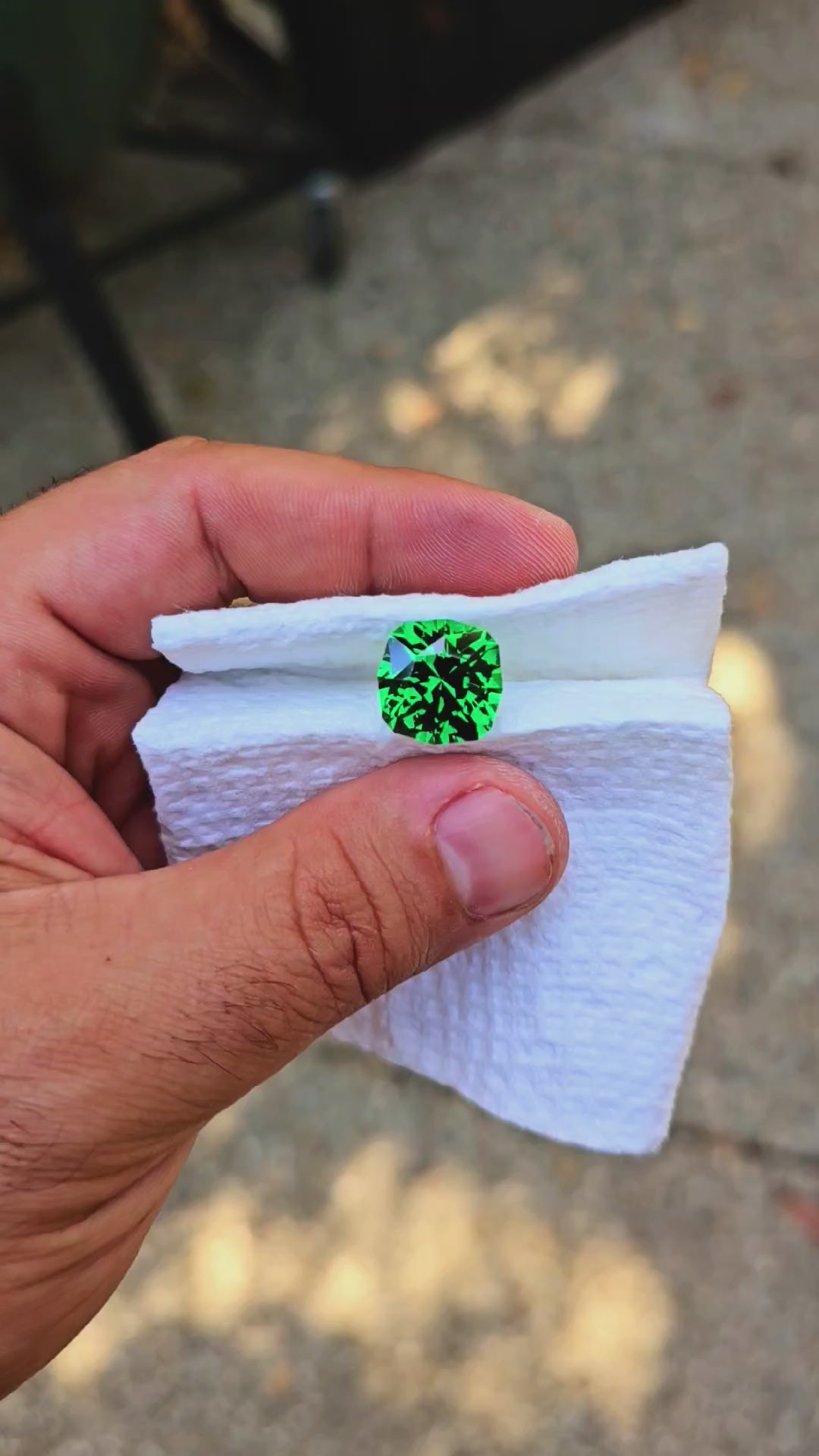 Green CTH YAG, House Of Sylas Cushion Cut, 16.25 Carats