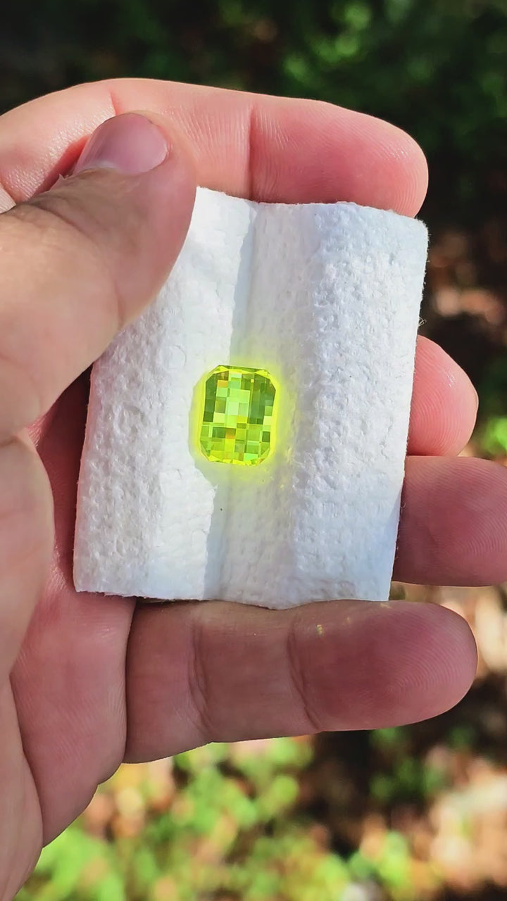 Cerium Doped YAG, Pixel Rectangle Cut, 10.54 Carats