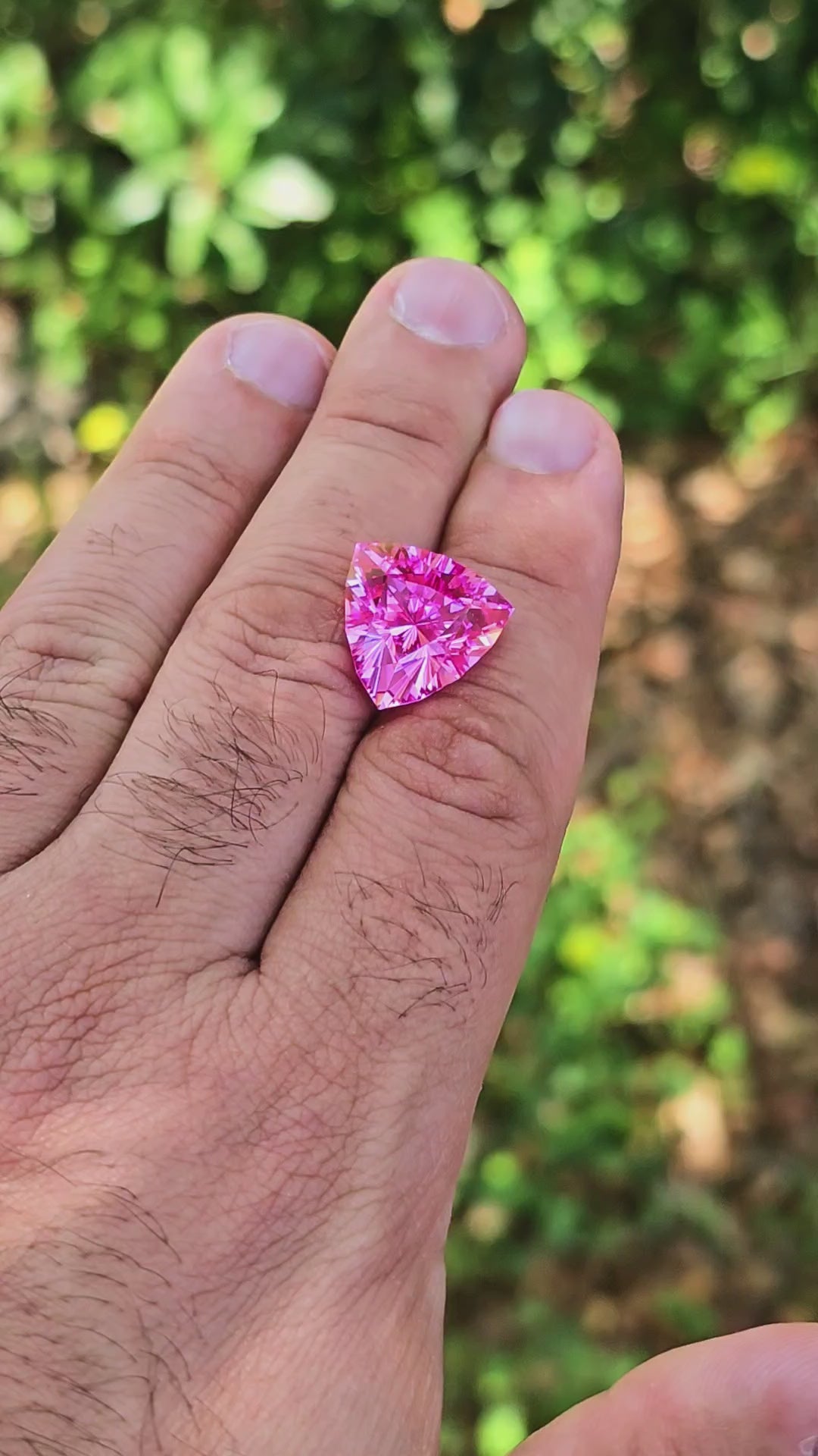 Star Wars Pink Laser Ruby, Trillian Internal Reflections Cut, 16.69 Carats