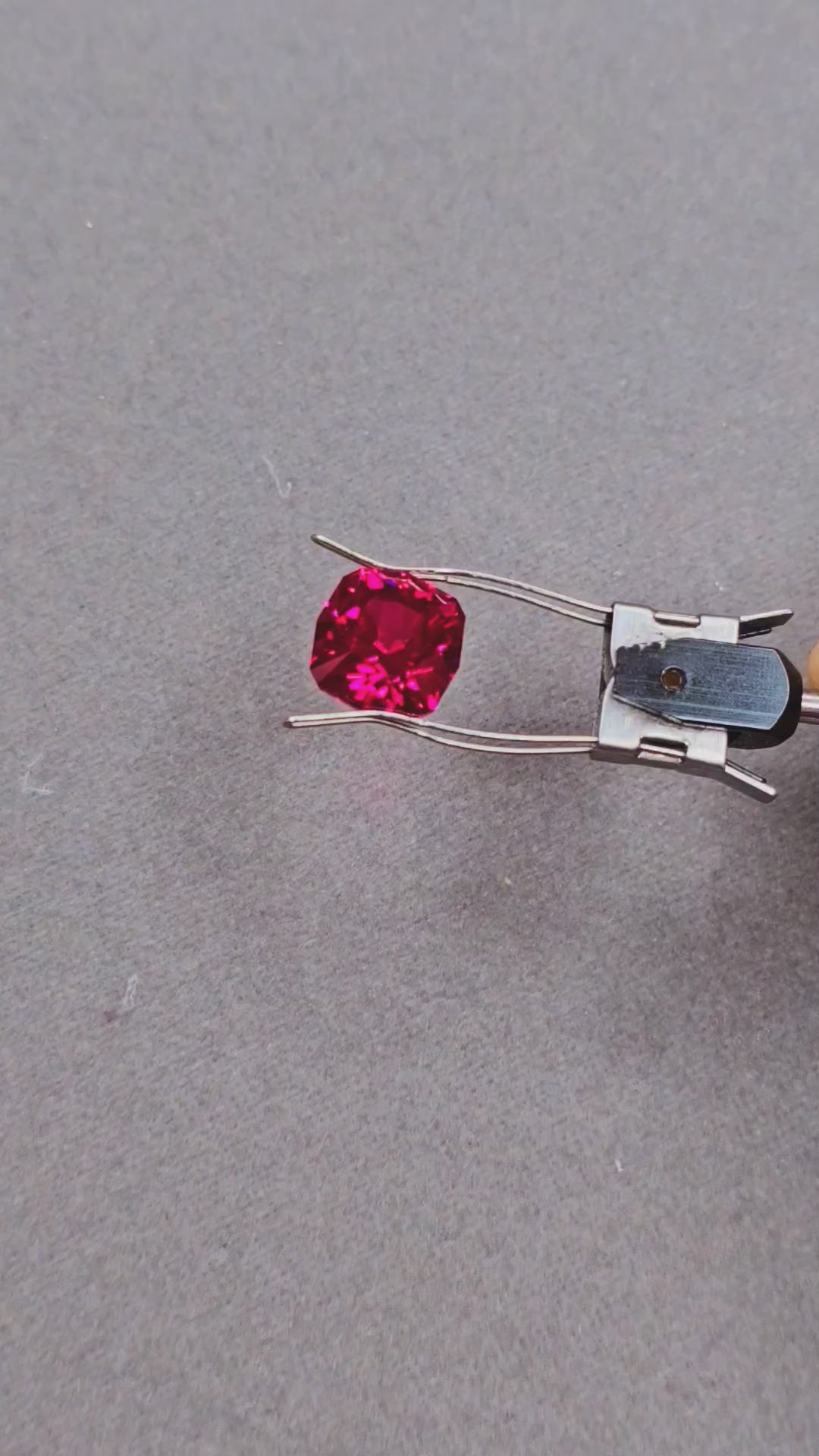 Fire Red Kyropoulos Ruby, House Of Sylas Cushion Cut, 12.35 Carats
