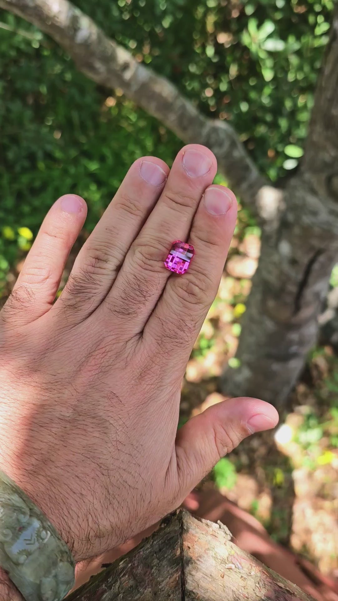 Star Wars Pink Laser Ruby, Pixel Rectangle Cut, 8.50 Carats