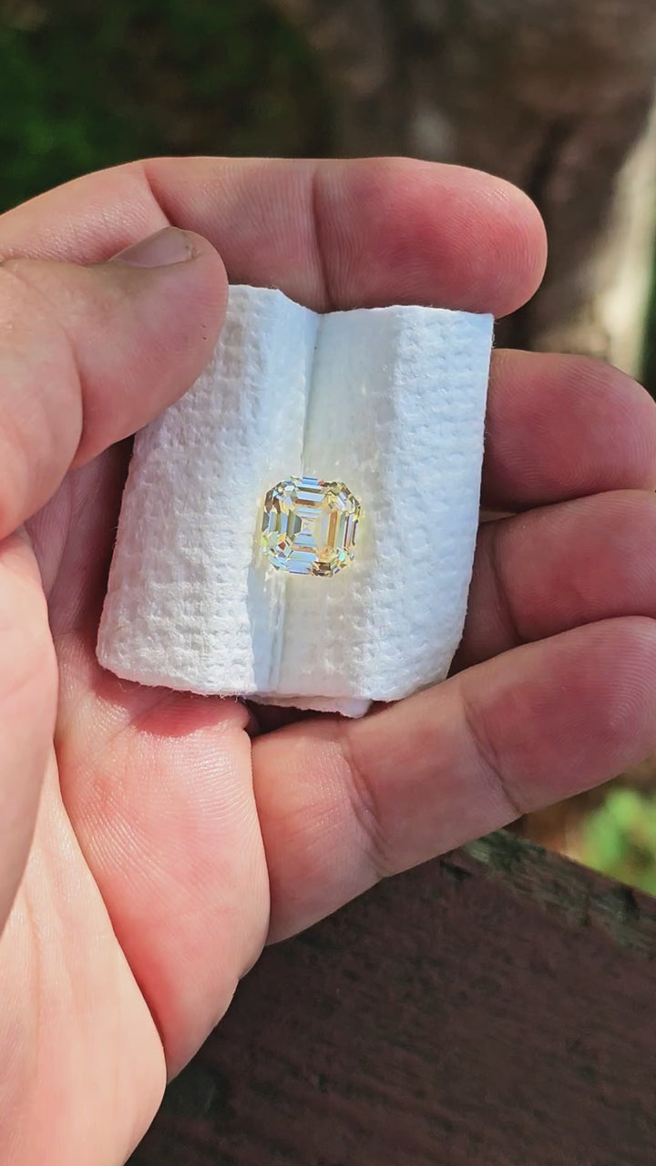 Experimental Samarium YAG, Asscher Cut, 9.20 Carats