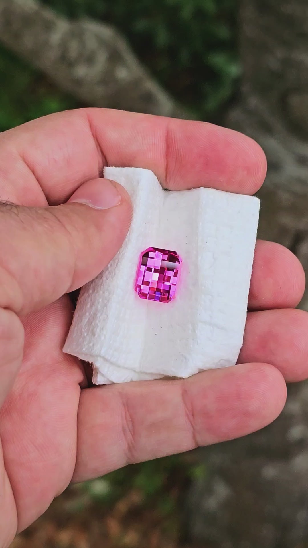 Star Wars Pink Laser Ruby, Pixel Rectangle Cut, 8.50 Carats