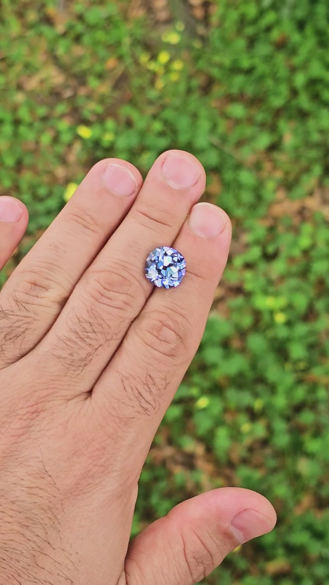 Blue Czochralski Lab Sapphire, Antique Cushion Cut, 9.83 Carats