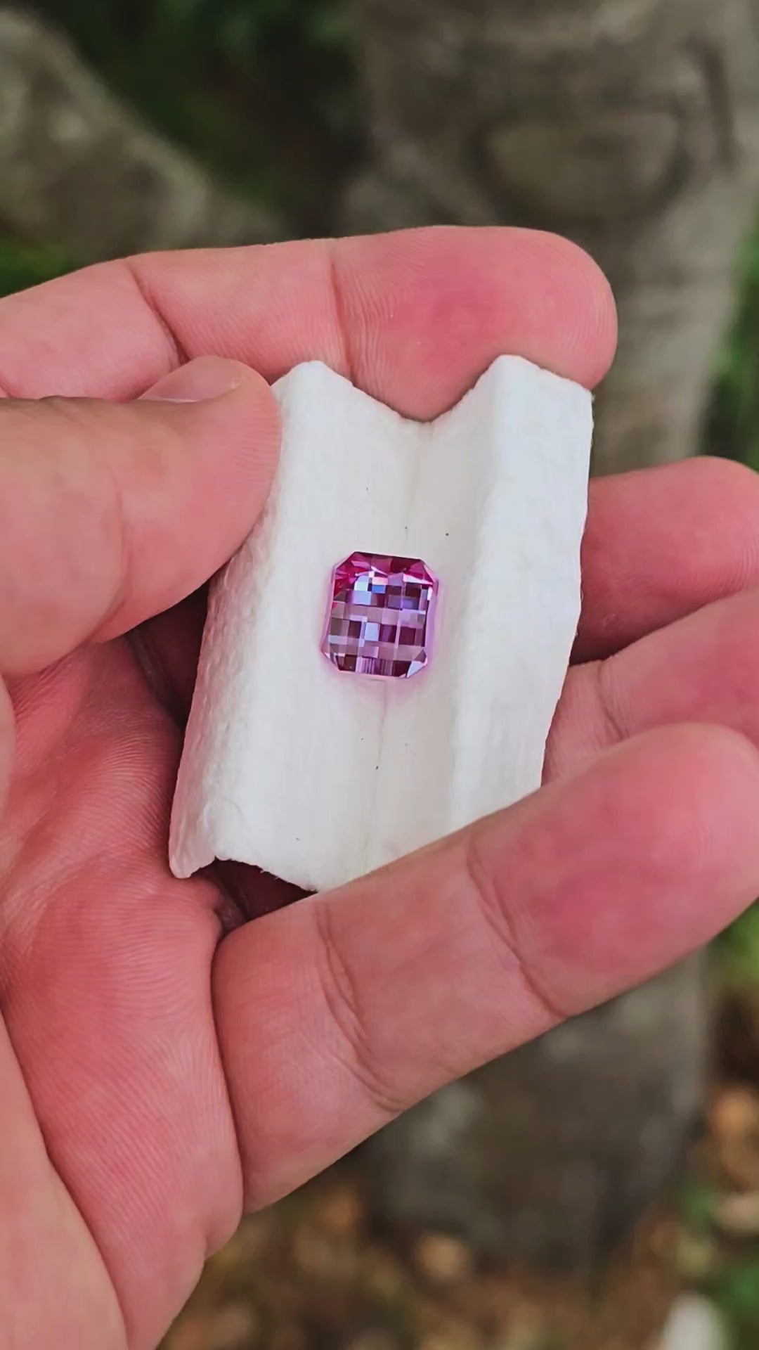Repurposed Laser Alexandrite, Pixel Rectangle Cut, 6.29 Carats
