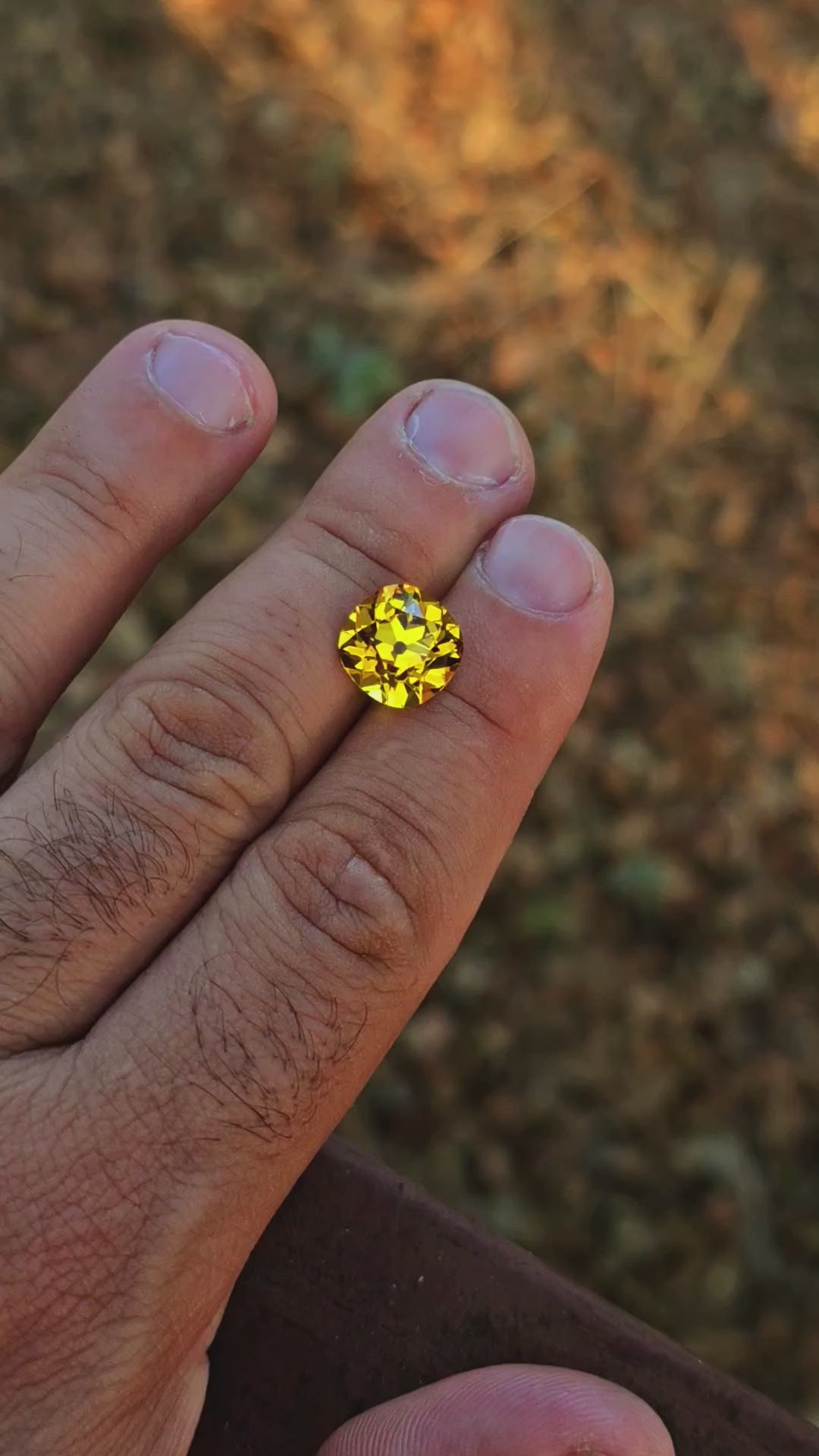 Golden Yellow Lab Sapphire, Antique Cushion Cut, 7.5 Carats