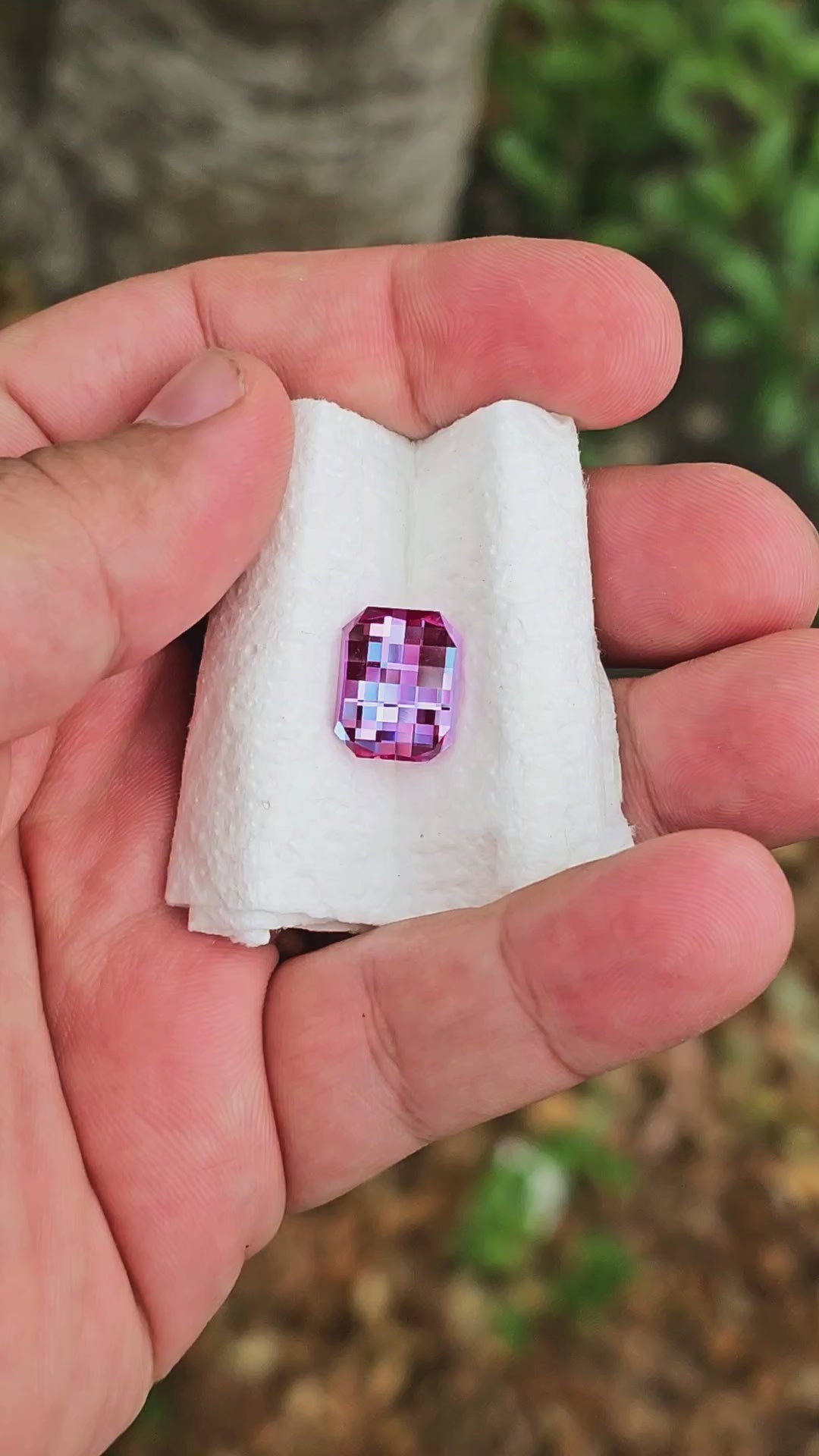 Repurposed Laser Alexandrite, Pixel Rectangle Cut, 9.30 Carats