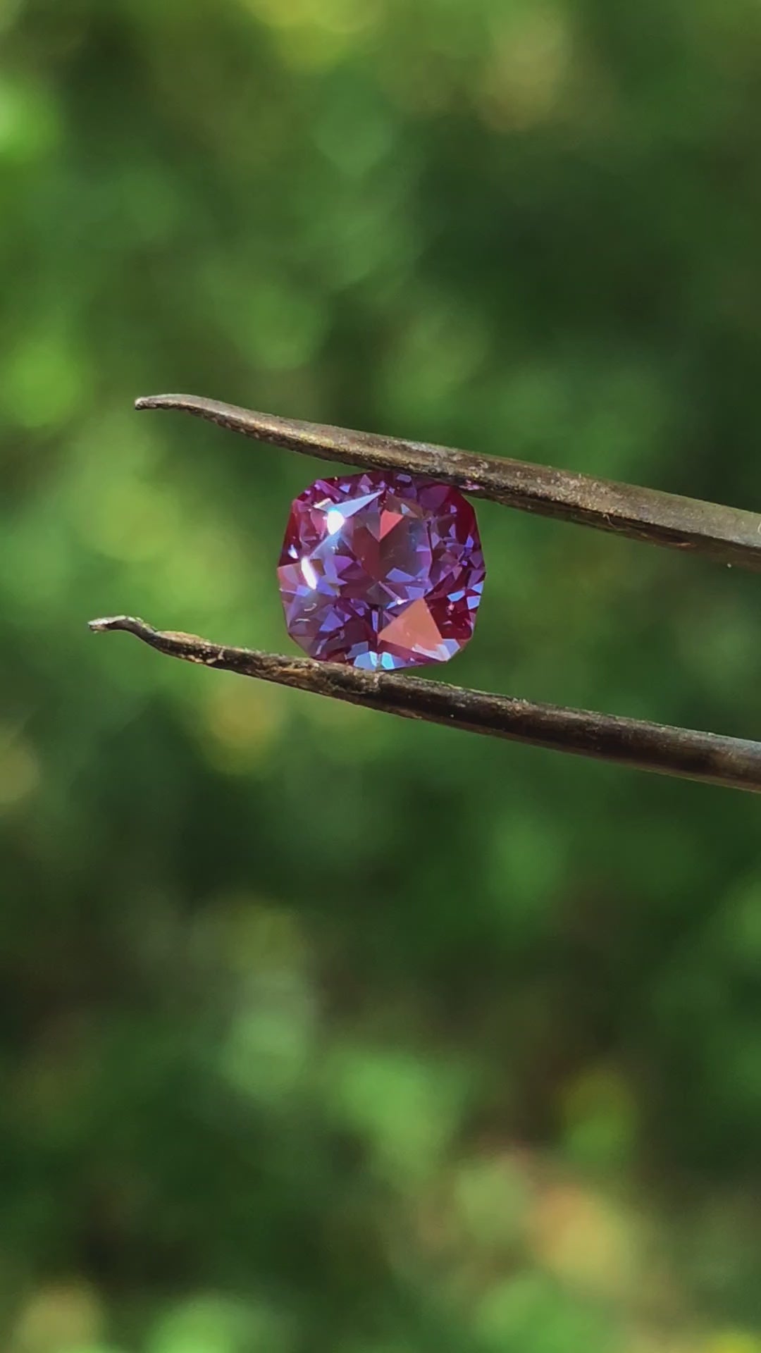 Czochralski Alexandrite, House Of Sylas Cushion Cut, 3.81 Carats