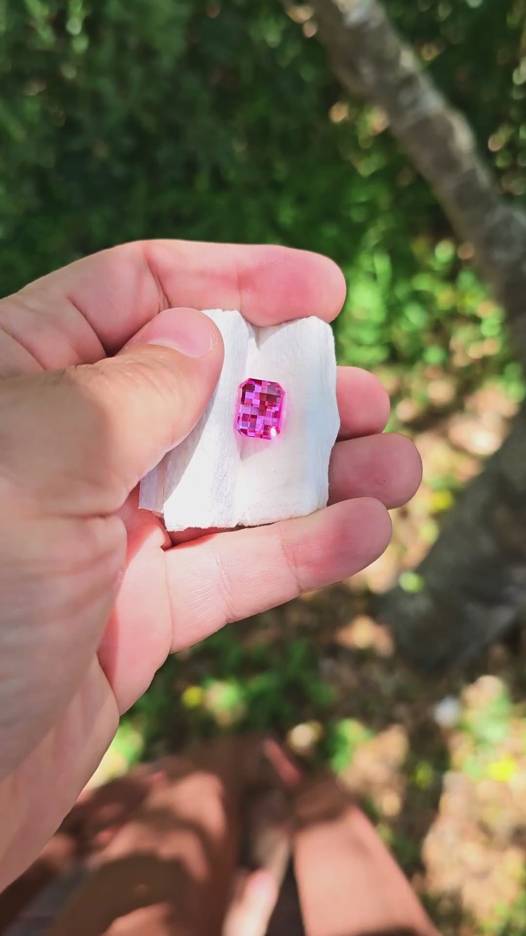 Star Wars Pink Laser Ruby, Pixel Rectangle Cut, 8.50 Carats