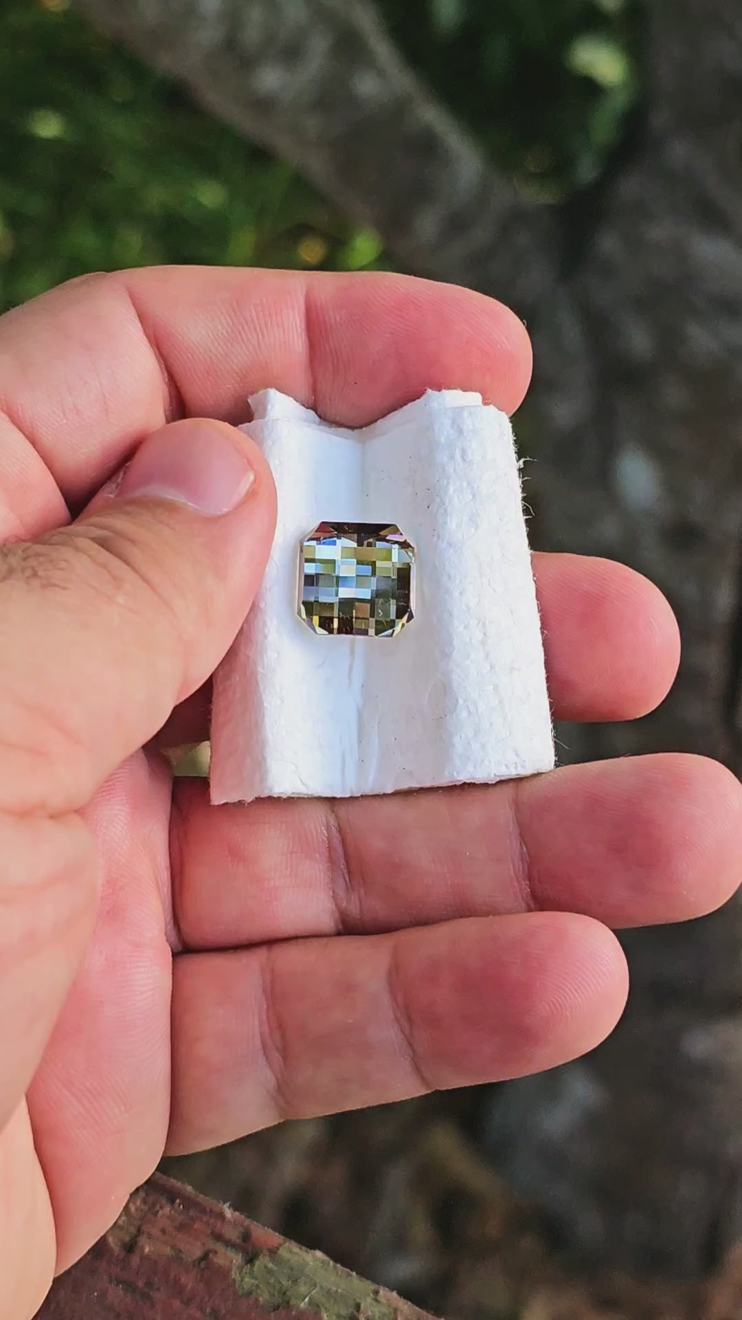 Smoky Lab Spinel , Pixel Square Cut, 10.30 Carats