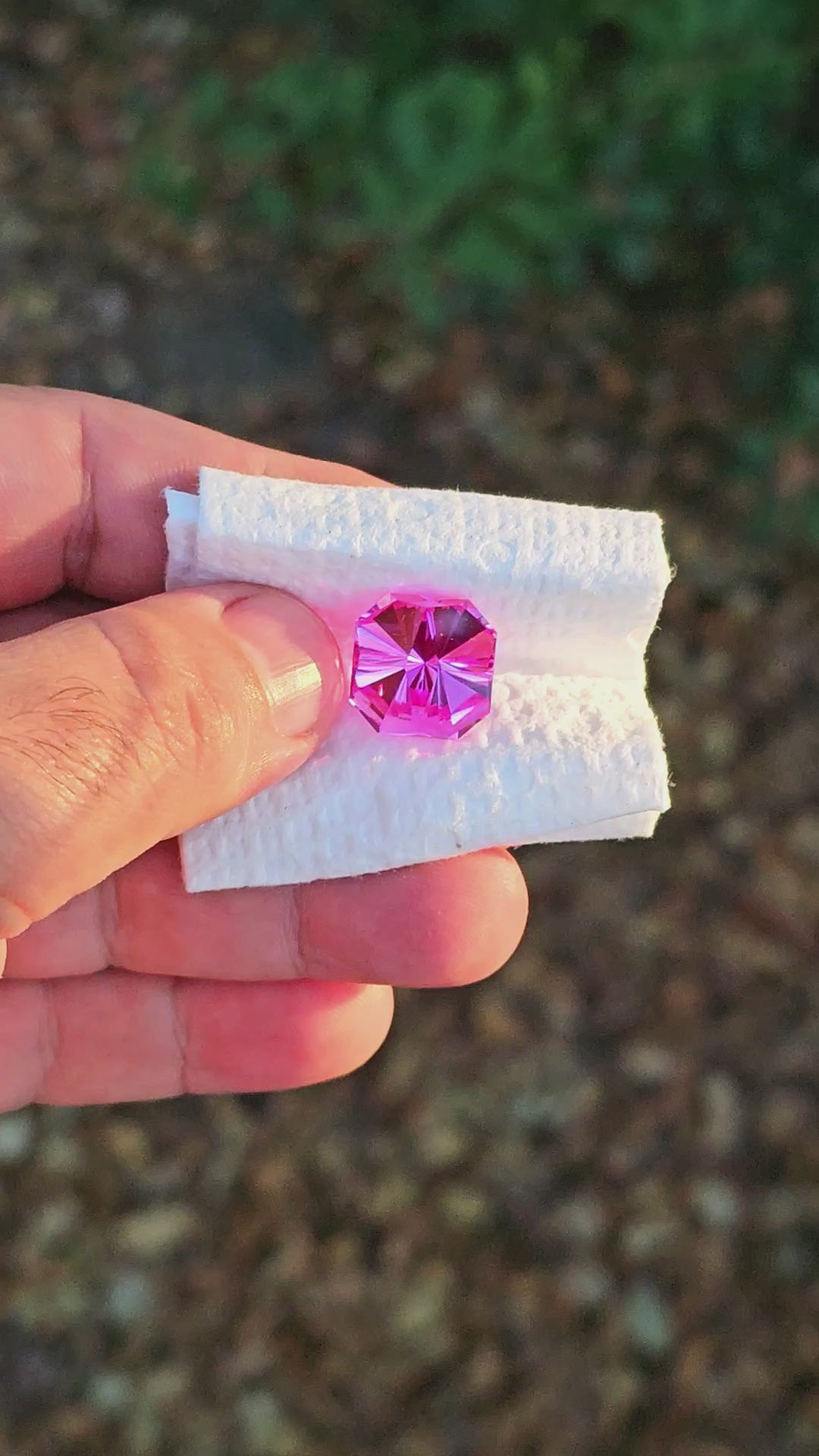 Star Wars Pink Laser Ruby, Tessellation Cut, 16.91 Carats
