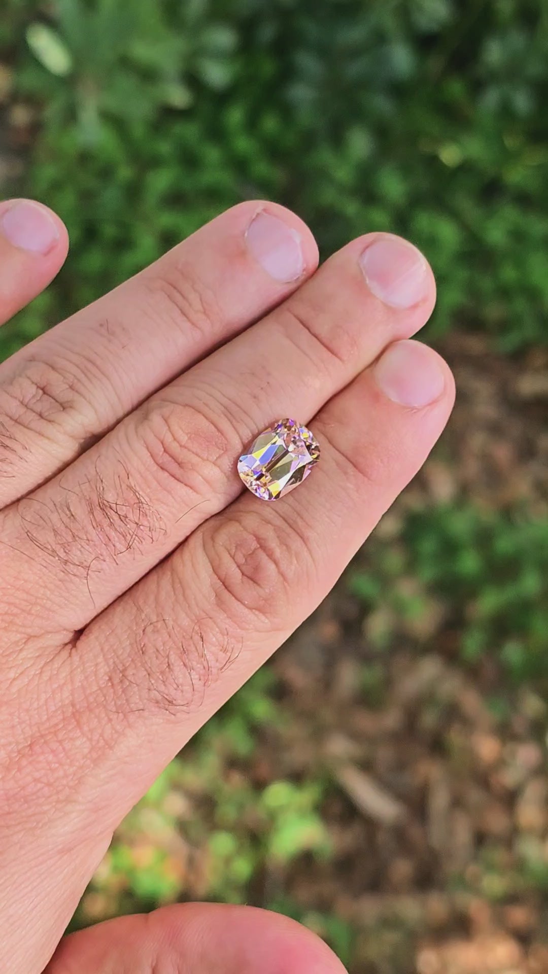 Padparadscha Erbium YAG, Antique Long Cushion Cut, 8.23 Carats
