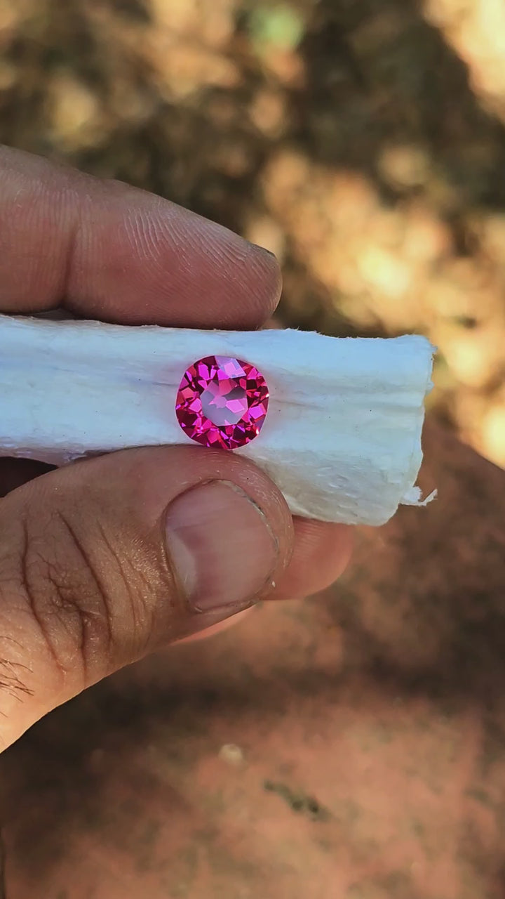 Jedi Color Czochralski Lab Spinel, Antique Cushion Cut, 4.75 Carats