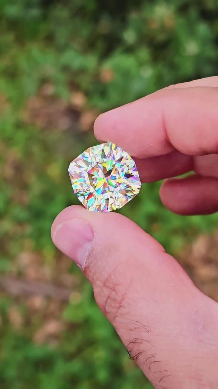 White Rutile 🌈🍭🦄, House Of Sylas Cushion Cut, 35.96 Carats