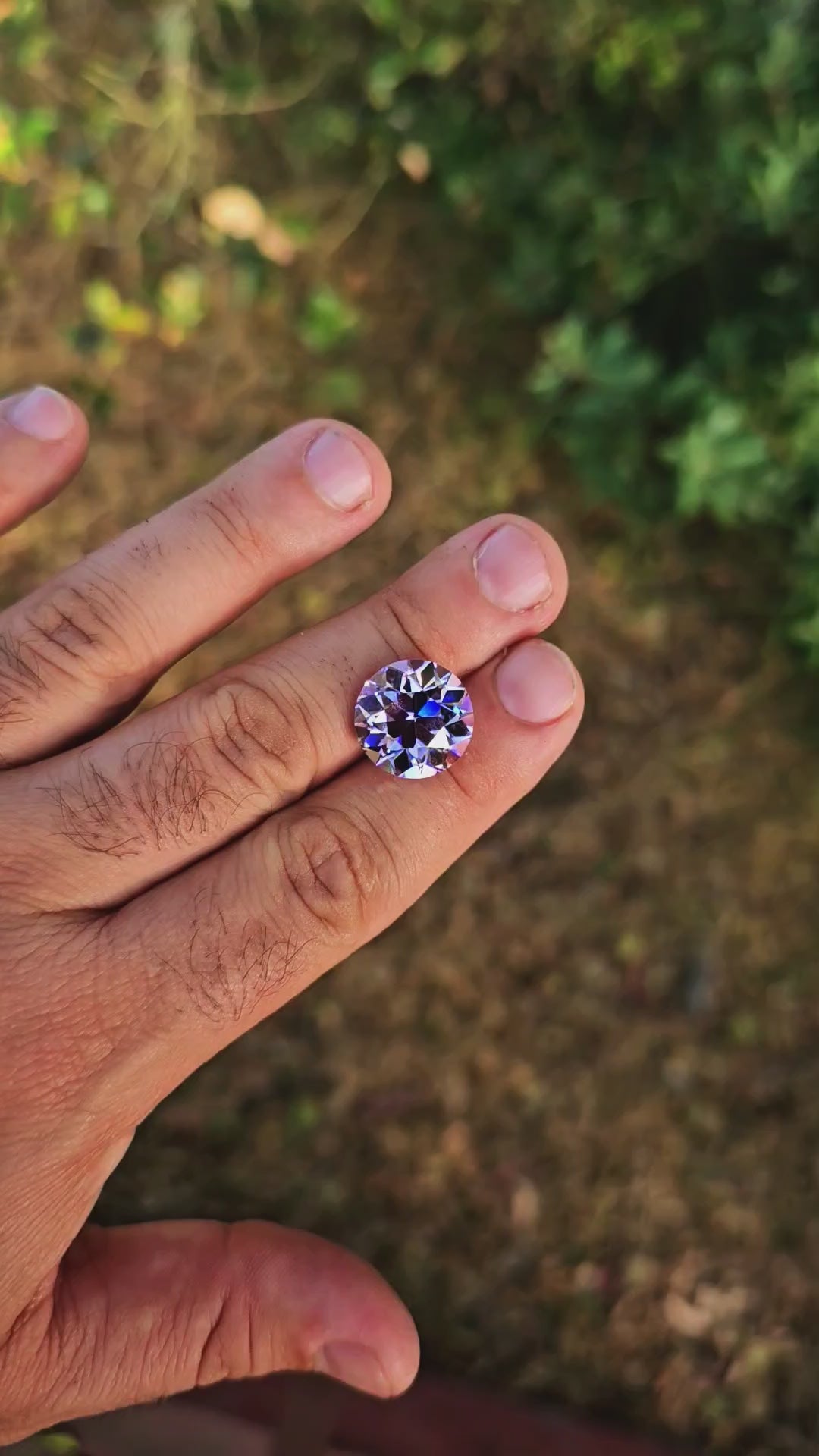 Purple Neodymium YAG, Traditional Round Brilliant Cut, 22.85 Carats