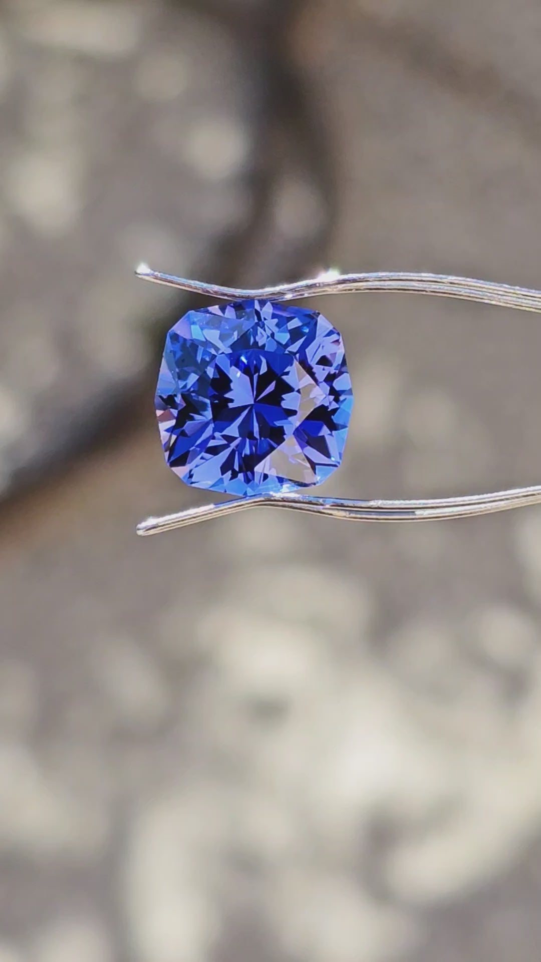 Blue Czochralski Lab Sapphire, House Of Sylas Cushion Cut,  10.7 Carats