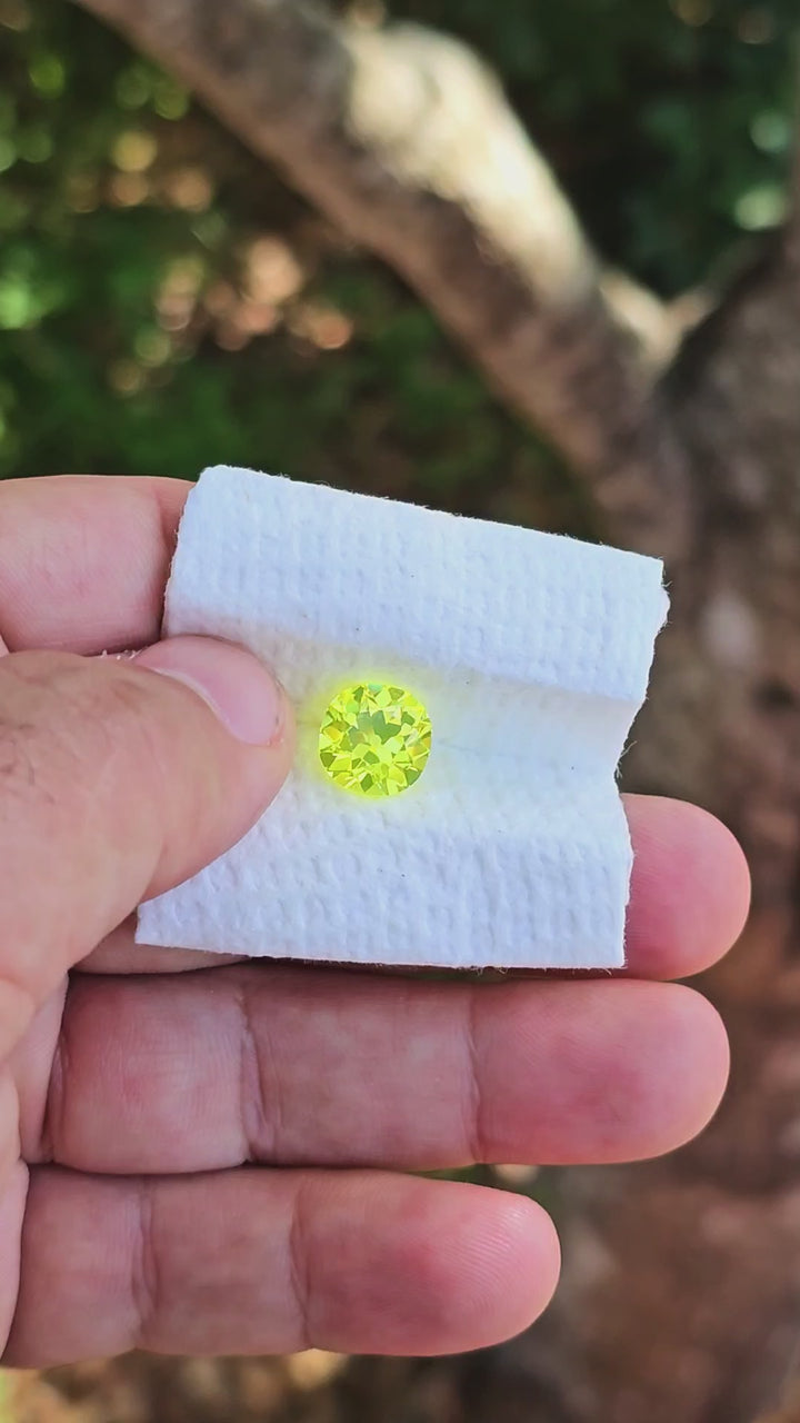 Cerium Doped YAG, Antique Cushion Cut, 5.30 Carats