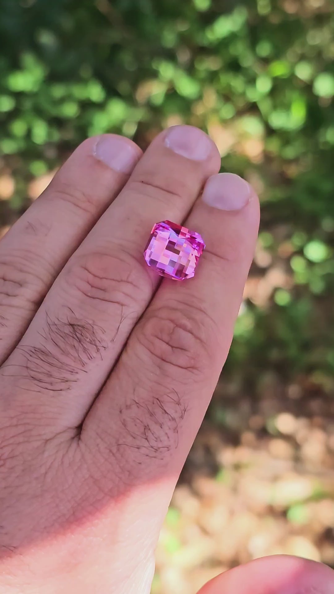 Star Wars Pink Laser Ruby, Pixel Square Cut, 11.30 Carats